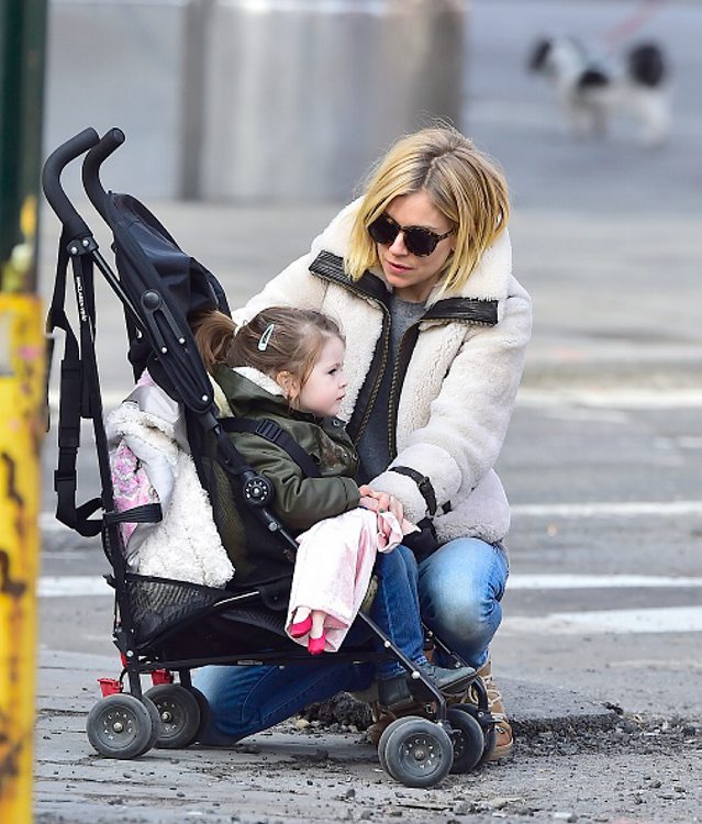 Sienna Miller and Marlowe Sturridge are seen in the West Village  on March 16, 2015 in New York City. (Getty Images)